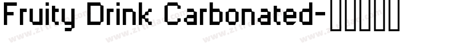 Fruity Drink Carbonated字体转换